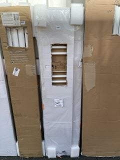 WHITE STRAIGHT TUBED HEATED TOWEL RADIATOR 1600 X 400MM RRP £470: LOCATION - B7