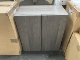 (COLLECTION ONLY) FLOOR STANDING/WALL HUNG 2 DOOR UNIT IN BODEGA GREY 600 X 340 X 660MM RRP £328: LOCATION - A5