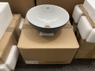 280MM DIAMETER STONE GREY CERAMIC VESSEL BASIN RRP £159: LOCATION - A5