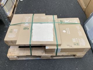 (COLLECTION ONLY) PALLET OF RAK INTERNAL/EXTERNAL GRADE (FREEZE THAW RESISTANT PORCELAIN TILES) 600MM SQ IN BEIGE STONE APPROX 13M SQ IN TOTAL APPROX 270KG IN WEIGHT RRP £1063 HEAVY ITEM ADEQUATE VEH