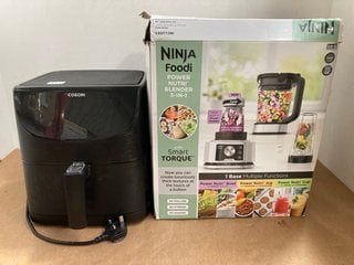 NINJA FOODI POWER NUTRI 3-IN-1 BLENDER TO INCLUDE COSORI 5.5L AIR FRYER IN BLACK: LOCATION - WA2