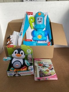 QTY OF ASSORTED CHILDRENS TOYS TO INCLUDE FISHER-PRICE COOL BEATS PENGUIN: LOCATION - A12