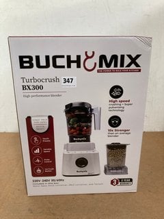 BUCHYMIX TURBO CRUSH BX300 BLENDER IN WHITE - RRP £169: LOCATION - A10