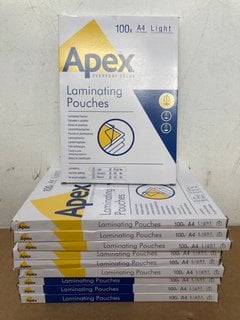 10 X PACKS OF APEX A4 LAMINATING POUCHES: LOCATION - A9