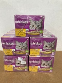 5 X PACKS OF 4 WHISKAS CAT FOOD IN JELLY IN POULTRY FEASTS FLAVOUR - BBE: 26/06/2026: LOCATION - A9