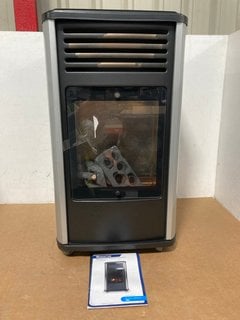 UNIVERSAL INNOVATIONS MANHATTAN REALISTIC FIRE HEATER WITH AUTOMATIC TEMPERATURE CONTROLLER - RRP £249: LOCATION - A9