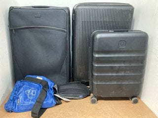 5 X ASSORTED TRAVEL ITEMS TO INCLUDE THULE AION SLING BAG IN BLACK: LOCATION - A8