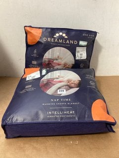 DREAMLAND NAP TIME WARMING SHERPA BLANKET IN MULTI TO ALSO INCLUDE DREAMLAND NAP TIME WARMING SHERPA BLANKET IN GREY - COMBINED RRP £169: LOCATION - A7