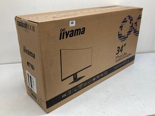 IIYAMA 34" PRO-LITE CURVED DESKTOP MONITOR(SEALED) - MODEL XCB3494WQSN - RRP £350: LOCATION - BOOTH