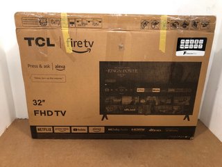 TCL 32 INCH FHD TV WITH ALEXA - MODEL: 32SF540K TO ALSO INCLUDE TOSHIBA 24 INCH HD READY TV - MODEL: 24WK3C64DB - COMBINED RRP £310: LOCATION - A4