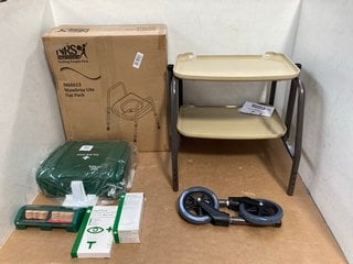 QTY OF ASSORTED MEDICAL ITEMS TO INCLUDE NRS HEALTHCARE FLAT PACK MOWBRAY LITE COMMODE CHAIR: LOCATION - B5