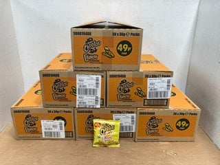 6 X BOXES OF 30 CHEETOS CRISPS IN CRUNCHY CHEESE FLAVOUR - BBE: 29/12/2024: LOCATION - B7