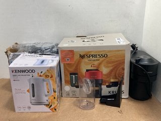 4 X ASSORTED HOUSEHOLD ITEMS TO INCLUDE NESPRESSO KRUPS VERTUO POP COFFEE MACHINE IN WHITE: LOCATION - B14