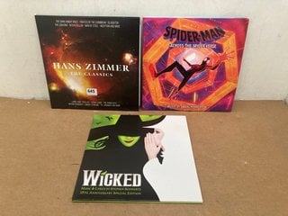 3 X VINYL SOUNDTRACK ALBUMS TO INCLUDE SPIDERMAN ACROSS THE SPIDERVERSE BY DANIEL PEMBERTON: LOCATION - C17