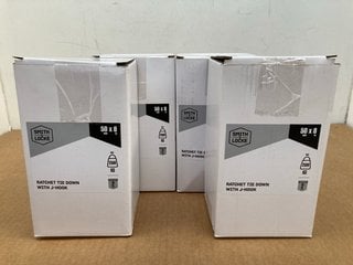 4 X BOXES OF SMITH & LOCKE RATCHET TIE DOWN WITH J-HOOK: LOCATION - B9