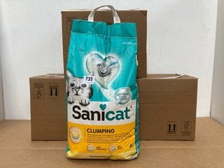 4 X SANICAT CLUMPING FRAGRANCE FREE CAT LITTER: LOCATION - C12