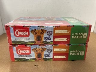 2 X CHAPPIE JUMBO PACK OF DOG FOOD - BBE- 06/08/2026: LOCATION - C12