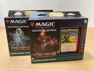 2 X SETS OF MAGIC THE GATHERING THE LORD OF THE RINGS MIDDLE-EARTH COMMANDER DECKS: LOCATION - C9