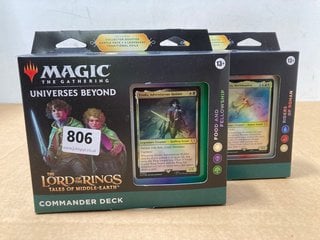 2 X SETS OF MAGIC THE GATHERING THE LORD OF THE RINGS MIDDLE-EARTH COMMANDER DECKS: LOCATION - C9