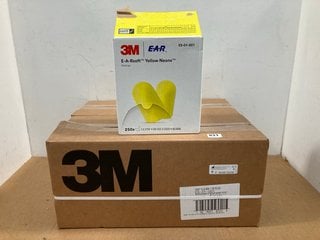 8 X 250 PACK BOXES OF E-A-R SOFT YELLOW NEON EARPLUGS: LOCATION - C8