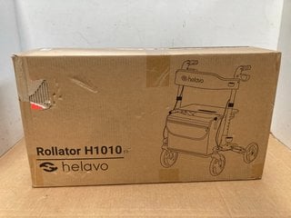 HELAVO FOLDABLE ROLLATOR WITH SEAT IN BLACK - RRP: £149: LOCATION - C5