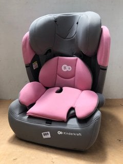 KINDERKRAFT COMFORT UP I-SIZE UNIVERSAL BELTED CAR SEAT IN GREY/PINK: LOCATION - C3