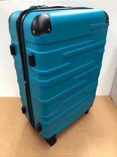 COOLIFE LARGE HARDSHELL WHEELED SUITCASE IN BLUE: LOCATION - C2