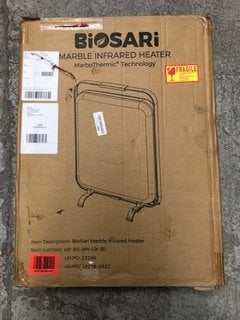 BIOSARI MARBLE INFRARED HEATER- RRP £139.99: LOCATION - C2