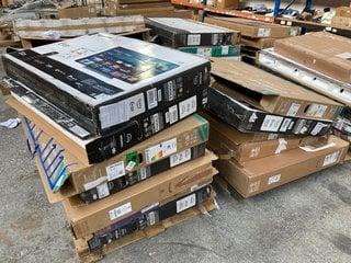 (COLLECTION ONLY) 6 X PALLETS OF ASSORTED TVS (SPARES & REPAIRS ONLY, PCB REMOVED): LOCATION - B6