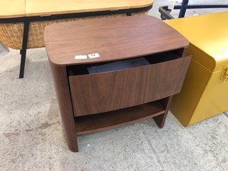 LA REDOUTE WILLOW WALNUT BEDSIDE TABLE. - RRP £575: LOCATION - B1