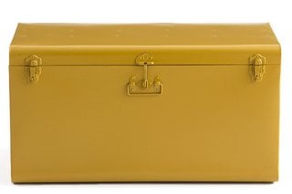 LA REDOUTE MASA XXL METAL STORAGE TRUNK. RRP - £215: LOCATION - B1