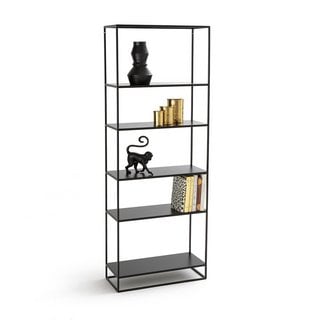 LA REDOUTE HIBA 6-SHELF METAL BOOKCASE. RRP - £450: LOCATION - B1