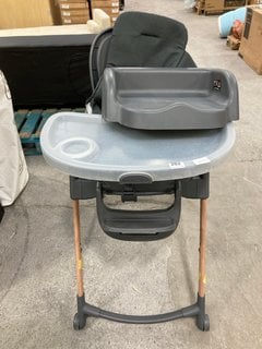 MAXI-COSI HIGH CHAIR WITH BOOSTER SEAT IN GREY: LOCATION - A4