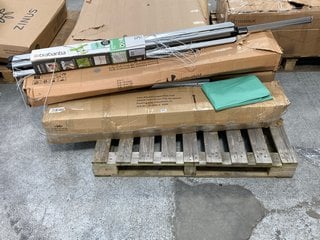 PALLET OF ASSORTED OUTDOOR ITEMS TO INCLUDE BRABANTIA LIFT-O-MATIC 50M CLOTHES AIRER: LOCATION - A4