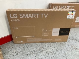 LG 43" SMART TV - MODEL NO. 43LQ60006LA RRP £249: LOCATION - A1