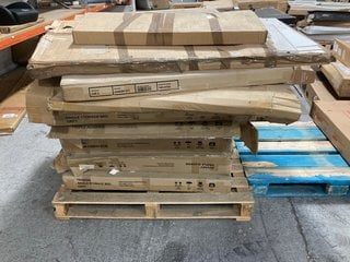 PALLET OF ASSORTED INCOMPLETE FURNITURE ITEMS: LOCATION - A7 (KERBSIDE PALLET DELIVERY)