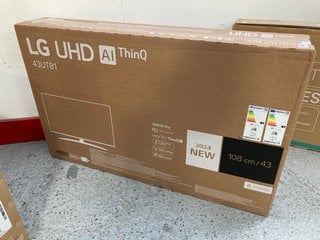 LG 43" UHD TV - MODEL NO. 43UT81006LA RRP £329: LOCATION - A1