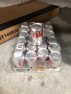 (COLLECTION ONLY) 24-PACK OF DIET COKE CANS - BB 28/02/25: LOCATION - AR15