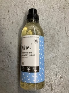 (COLLECTION ONLY) BOX OF MINIMAL ECO NON-BIO FRESH LINEN LAUNDRY LIQUID: LOCATION - AR1