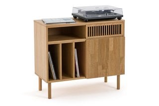 3 X ASSORTED LA REDOUTE FURNITURE ITEMS TO INCLUDE LA REDOUTE BILBAO SOLID OAK VINYL CABINET. RRP - £750: LOCATION - AR1