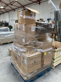 PALLET OF ASSORTED PACKAGING ITEMS TO INCLUDE PLASTIC WATER CUPS: LOCATION - B2 (KERBSIDE PALLET DELIVERY)