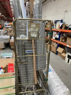 CAGE OF ASSORTED INDUSTRIAL ITEMS TO INCLUDE VARIOUS PLASTIC PIPING (CAGE NOT INCLUDED): LOCATION - B2 (KERBSIDE PALLET DELIVERY)