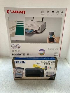 EPSON ECOTANK ET-2811 COMPACT PRINTER TO INCLUDE CANON PIXMA TS5151 PRINTER: LOCATION - AR3