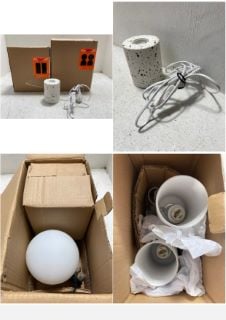 3 X ASSORTED JOHN LEWIS & PARTNERS LIGHTING ITEMS TO INCLUDE ANYDAY LUPO TOUCH LAMP: LOCATION - AR4