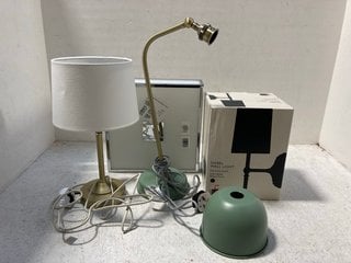 3 X ASSORTED JOHN LEWIS & PARTNERS LIGHTING TO INCLUDE ASTRO MASHIKO BATHROOM LIGHT: LOCATION - AR5