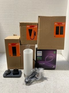 QTY OF ASSORTED LIGHTING ITEMS TO INCLUDE SAMSUNG DUAL FAST WIRELESS CHARGER PRO: LOCATION - AR5