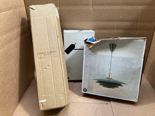 3 X ASSORTED JOHN LEWIS & PARTNERS LIGHTING ITEMS TO INCLUDE NORDLUX BRETAGNE PENDANT CEILING LIGHT: LOCATION - AR6