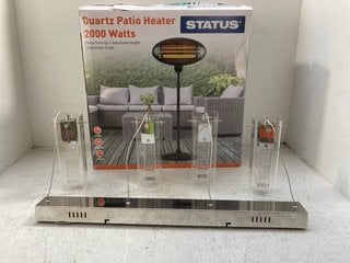 STATUS QUARTZ 2000W PATIO HEATER TO INCLUDE HBL WAIBERLON CEILING LIGHT: LOCATION - AR6