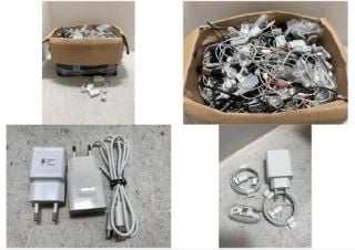 QTY OF CABLES & WIRES TO INCLUDE APPLE IPHONE CHARGING CABLE: LOCATION - AR8