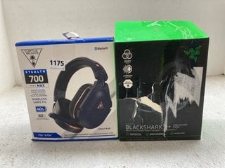 RAZER BLACKSHARK V2 PRO HEADSET TO INCLUDE TURTLE BEACH GEN 2 MAX STEALTH 700 HEADSET IN COBALT BLUE: LOCATION - AR9